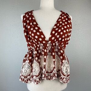 NWT Free People Boho Top Size L